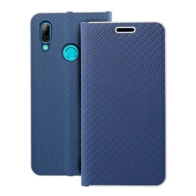 Puzdro Luna Book Carbon Huawei P Smart 2019 - modr&eacute;