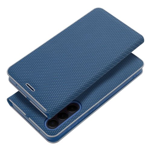Puzdro Luna Book Carbon Xiaomi Redmi Note 13 5G - modré