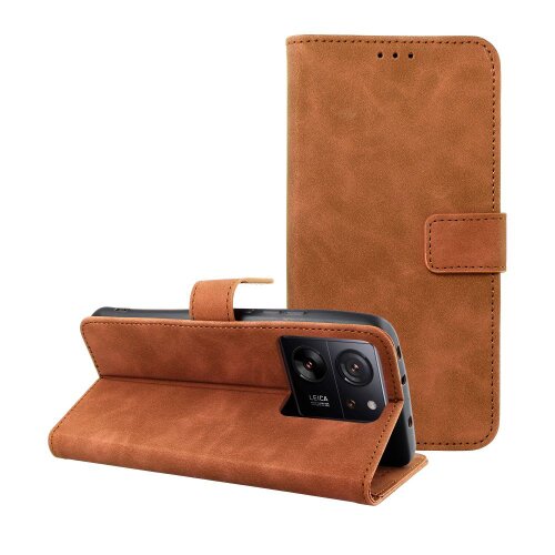 Puzdro Tender Book Xiaomi 13T - hnedé