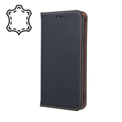 Puzdro Genuine Leather Book Samsung Galaxy S10 - čierne