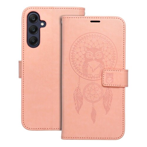 Puzdro Mezzo Book Samsung Galaxy A25 5G vzor dreamcatcher - broskyňové