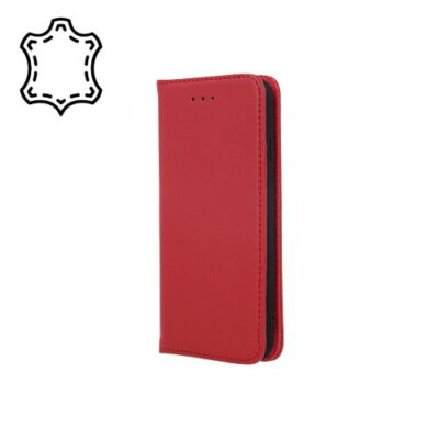 Puzdro Genuine Leather Book Samsung Galaxy A35 - červen&eacute;