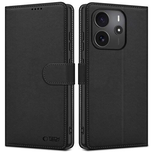 Puzdro Tech-Protect Wallet Book Xiaomi Redmi Note 14 4G - čierne