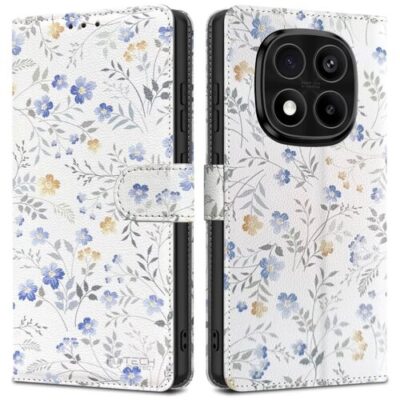 Puzdro Tech-Protect Book Xiaomi Redmi Note 14 Pro 5G/ Redmi Note 14 Pro+ 5G - Jarné kvety