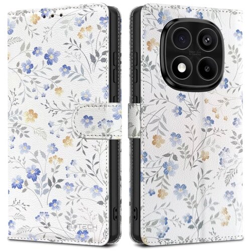 Puzdro Tech-Protect Book Xiaomi Redmi Note 14 Pro 5G/ Redmi Note 14 Pro+ 5G - Jarné kvety
