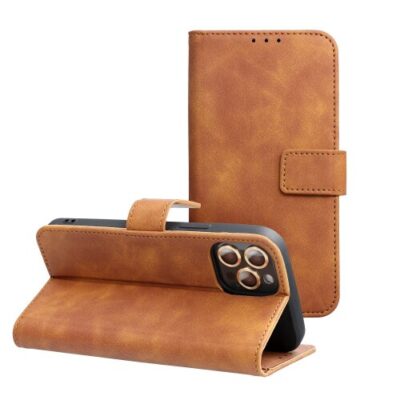 TENDER Book Case for SAMSUNG S25 FE brown