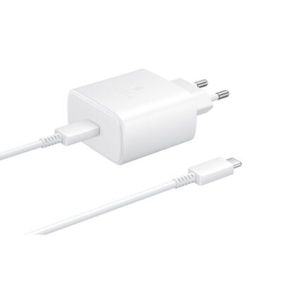 EP-TA845EWE + EP-DW767JWE Samsung Quickcharge 45W Cestovn&iacute; nab&iacute;ječka White (OOB Bulk)