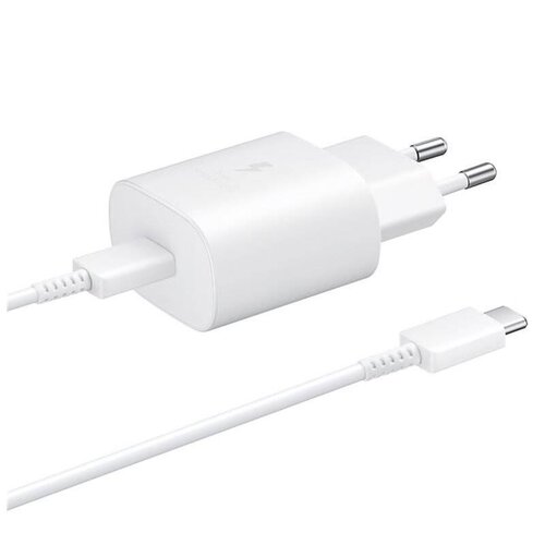 EP-TA800EWE + EP-DA705BWE Samsung USB-C Cestovní nabíječka White (OOB Bulk)