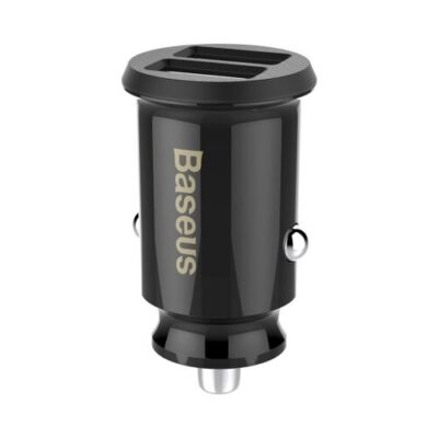 Baseus CCALL-ML01 Grain Nab&iacute;ječka do Auta 15.5W 2x USB Black