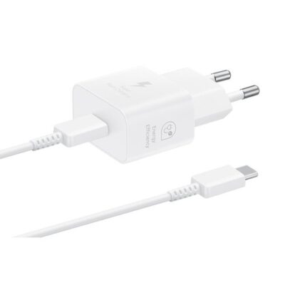 EP-T2510XWE Samsung USB-C 25W Cestovn&iacute; nab&iacute;ječka + USB-C Datov&yacute; Kabel White