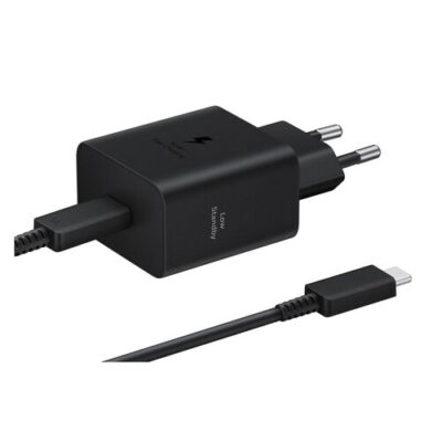 EP-T4511XBE Samsung USB-C 45W Cestovn&iacute; nab&iacute;ječka + USB-C Datov&yacute; Kabel Black