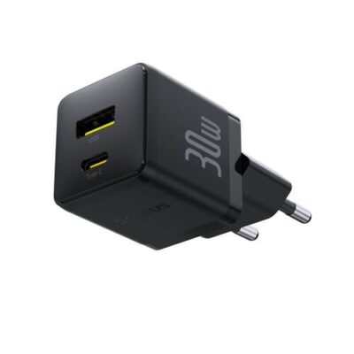 Baseus Palm Fast Nab&iacute;ječka USB-A + USB-C 30W Black