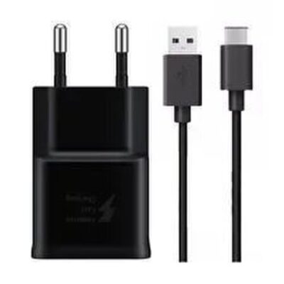 Nab&iacute;jačka Samsung EP-TA200EBE 15W + USB-C nab&iacute;jac&iacute; k&aacute;bel 1m Čierna (Bulk)