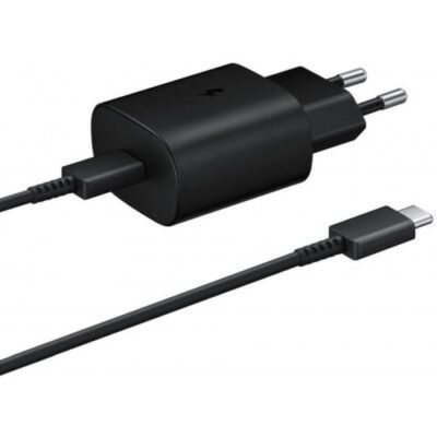 Nab&iacute;jačka Samsung EP-TA800EBE Original Super Fast Charge 25W Power Delivery + USB-C nab&iacute;jac&iacute; k&aacute;bel 1m Čierna (Bulk)