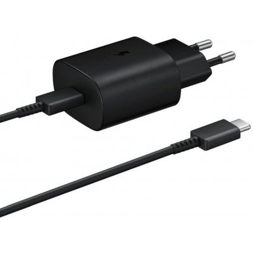 Nabíjačka Samsung EP-TA800EBE Original Super Fast Charge 25W Power Delivery + USB-C nabíjací kábel 1m Čierna (Bulk)