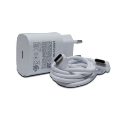 Nab&iacute;jačka Samsung EP-TA800EWE Original Super Fast Charge 25W Power Delivery + USB-C nab&iacute;jac&iacute; k&aacute;bel 1m Biela (Bulk)
