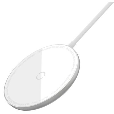 Baseus WXJK-F02 Simple Mini Magnetic Bezdr&aacute;tov&aacute; Nab&iacute;ječka White