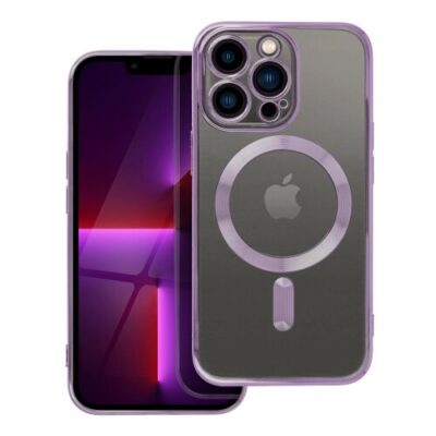 Puzdro Magsafe Shine iPhone 13 Pro - tmavo-fialové