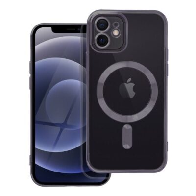 Puzdro Magsafe Shine iPhone 12 - čierne