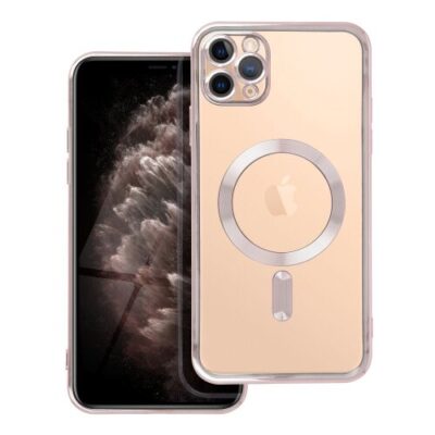 Puzdro Magsafe Shine iPhone 11 Pro Max - ružovo-zlaté