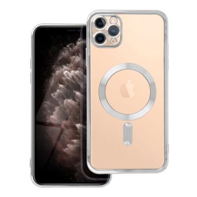 Puzdro Magsafe Shine iPhone 11 Pro Max - strieborné