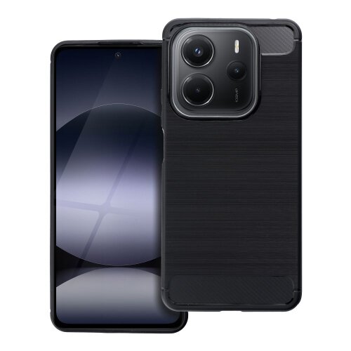 Puzdro Carbon Lux TPU Xiaomi Redmi Note 14 5G - čierne