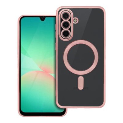 Puzdro Magsafe Shine Samsung Galaxy A56 - ružovo-zlaté