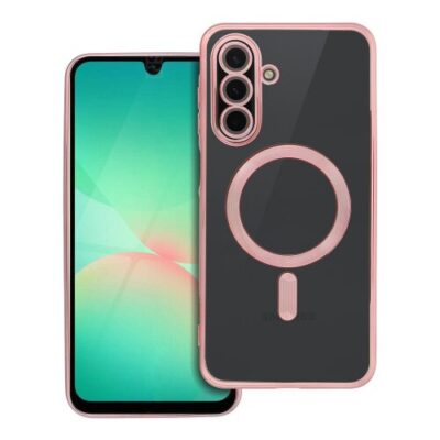 Puzdro Magsafe Shine Samsung Galaxy A26 - ružovo-zlaté