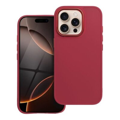 Puzdro Frame TPU iPhone 16 Pro - červené