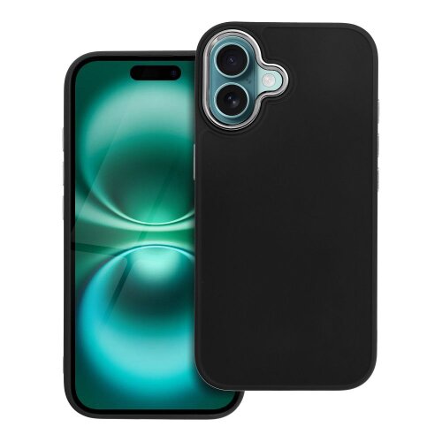 Puzdro Frame TPU iPhone 16 - čierne