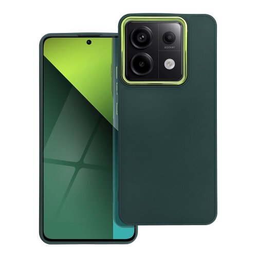 Puzdro Frame TPU Xiaomi Redmi Note 13 Pro 5G - zelené