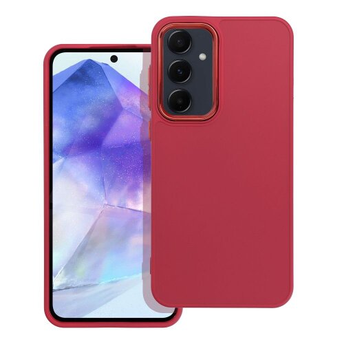 Puzdro Frame TPU Samsung Galaxy A55 5G - červené