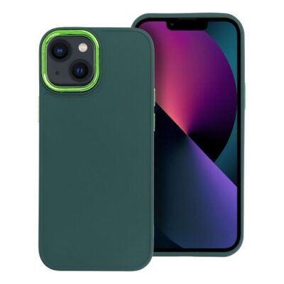 Puzdro Frame TPU iPhone 13 mini - zelen&eacute;