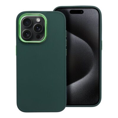 Puzdro Frame TPU iPhone 15 Pro - zelen&eacute;