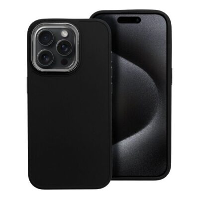 Puzdro Frame TPU iPhone 15 Pro - čierne