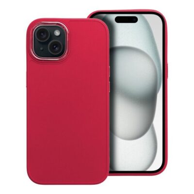 Puzdro Frame TPU iPhone 15 - červen&eacute;