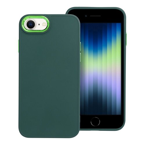 Puzdro Frame TPU iPhone 7/8/SE 2020/SE 2022 - zelené