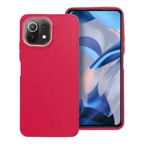Puzdro Frame TPU Xiaomi Mi 11 Lite 5G/Mi 11 Lite 4G/Mi 11 Lite NE - červené