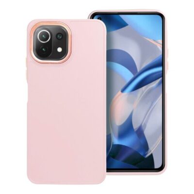Puzdro Frame TPU Xiaomi Mi 11 Lite 5G/Mi 11 Lite 4G/Mi 11 Lite NE - ružové