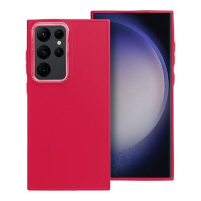 Puzdro Frame TPU Samsung Galaxy S23 Ultra - červené