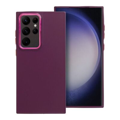 Puzdro Frame TPU Samsung Galaxy S23 Ultra - fialov&eacute;
