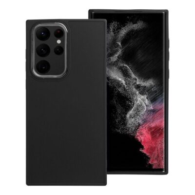 Puzdro Frame TPU Samsung Galaxy S22 Ultra - čierne