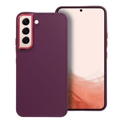 Puzdro Frame TPU Samsung Galaxy S22 5G - fialov&eacute;