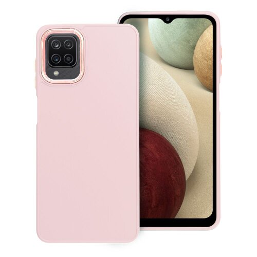 Puzdro Frame TPU Samsung Galaxy A12/M12 - ružové