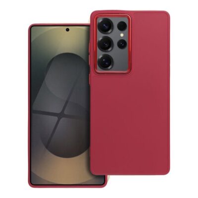 Puzdro Frame TPU Samsung Galaxy S25 Ultra - červen&eacute;