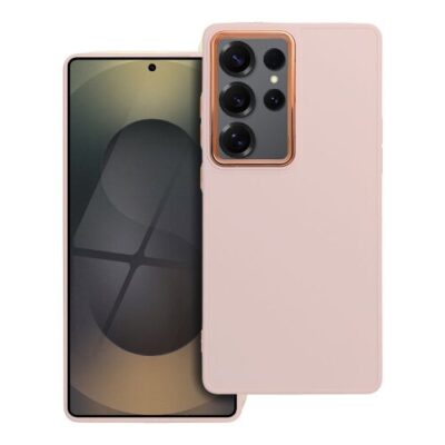 Puzdro Frame TPU Samsung Galaxy S25 Ultra - ružov&eacute;