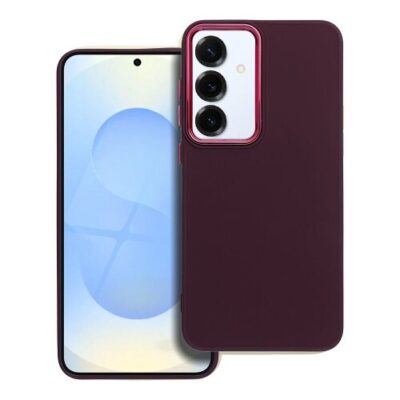 Puzdro Frame TPU Samsung Galaxy S25 Plus - fialov&eacute;