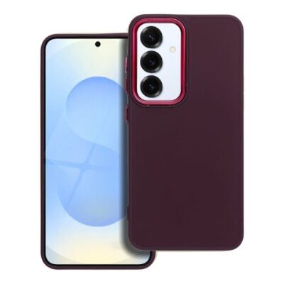 Puzdro Frame TPU Samsung Galaxy S25 5G - fialov&eacute;