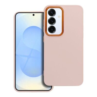 Puzdro Frame TPU Samsung Galaxy S25 5G - ružov&eacute;