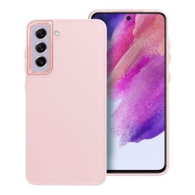 Puzdro Frame TPU Samsung Galaxy S21 FE - ružov&eacute;